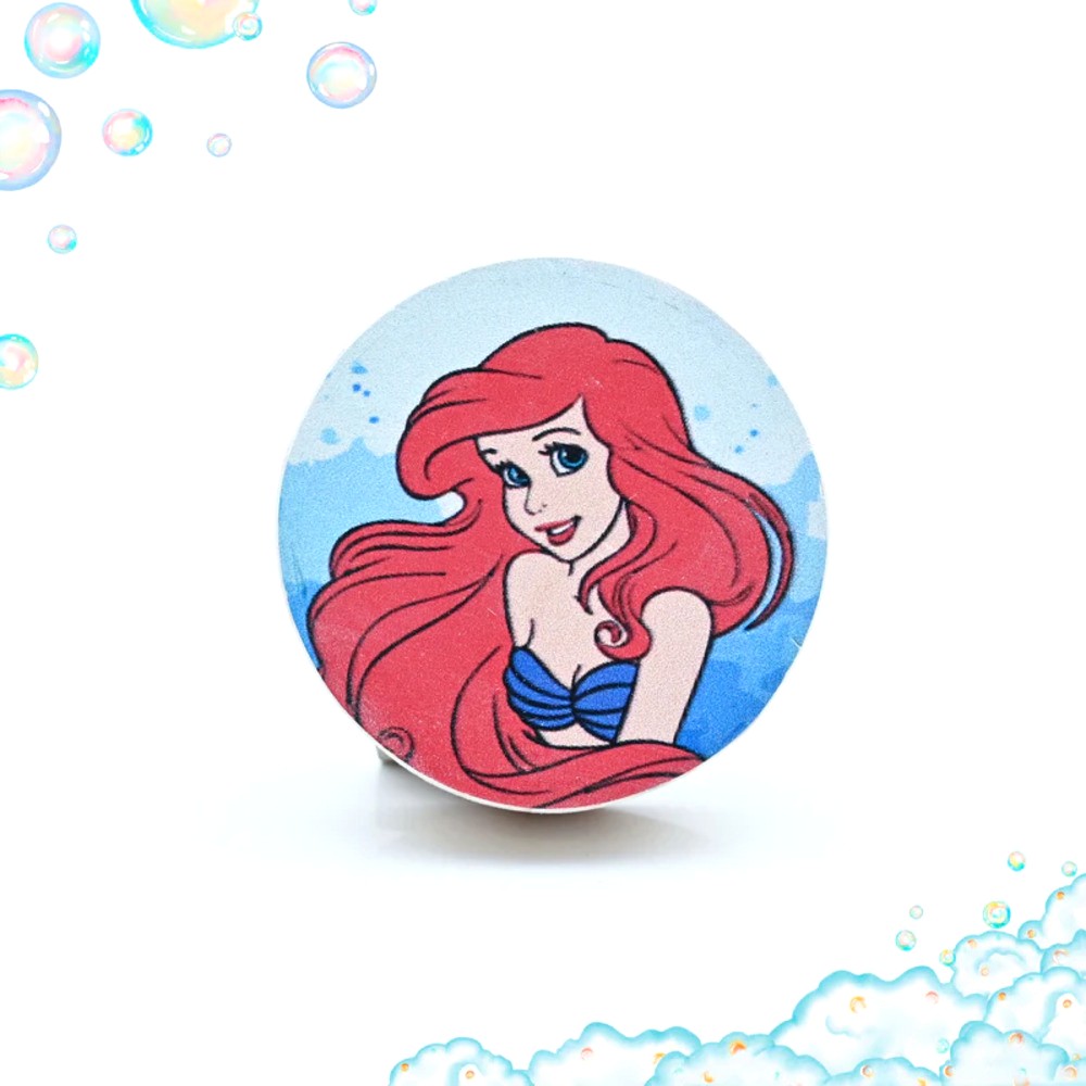 Handmade Pine Wood Ariel Mermaid Knob for Kids Furniture